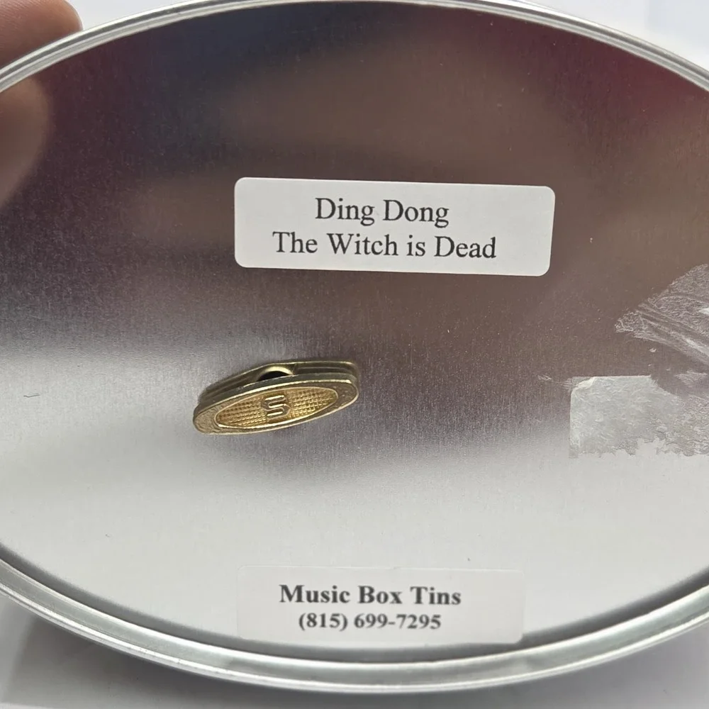 WIZARD OF OZ Wind Up Musical‎ Tin Box Ding Dong The Witch Is Dead  Y2k